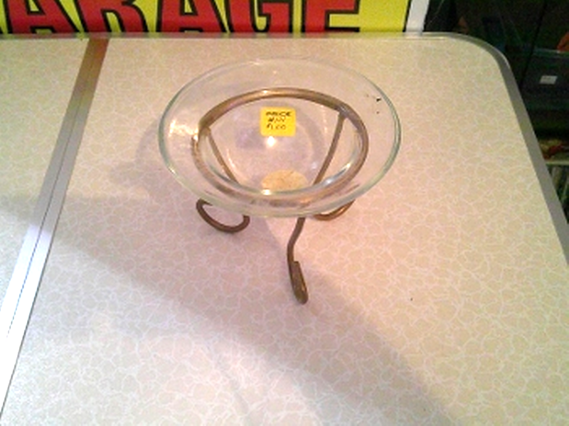 (image for) Dish in a Stand (Clear & Gold)