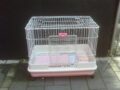 Rabbit Cage (Pink & White) - Local Pickup Only