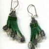 Earrings (Green, Black & Clear) - Image 2