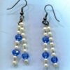 Earrings (Blue, White & Clear) - Image 2