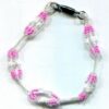 Bracelet (Pink, White & Clear) - Image 2